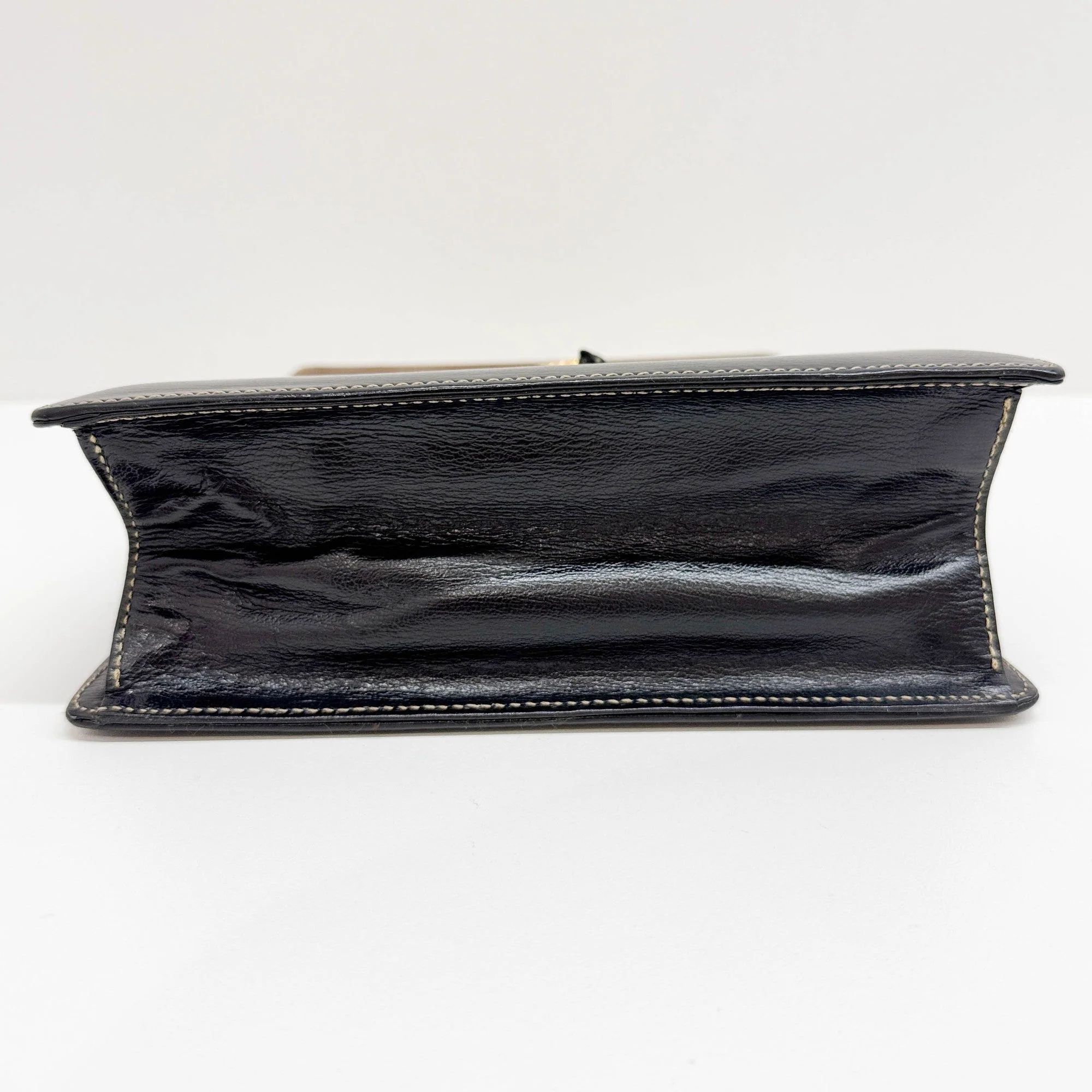 Velazquez Black Leather Hand Bag - Image 7