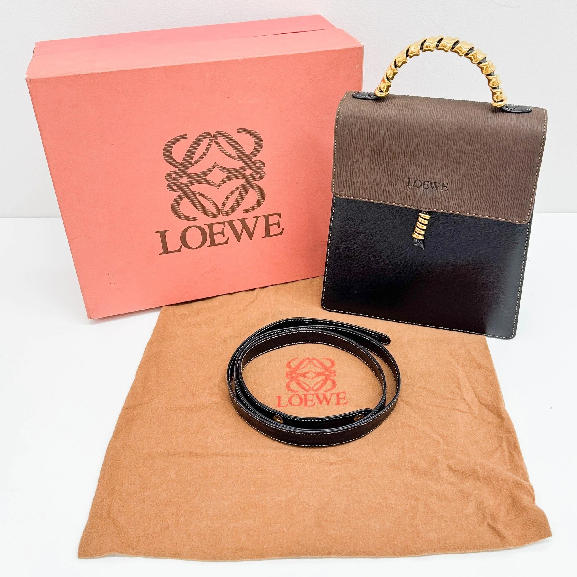 Velazquez Black Leather Two Way Bag - Image 4