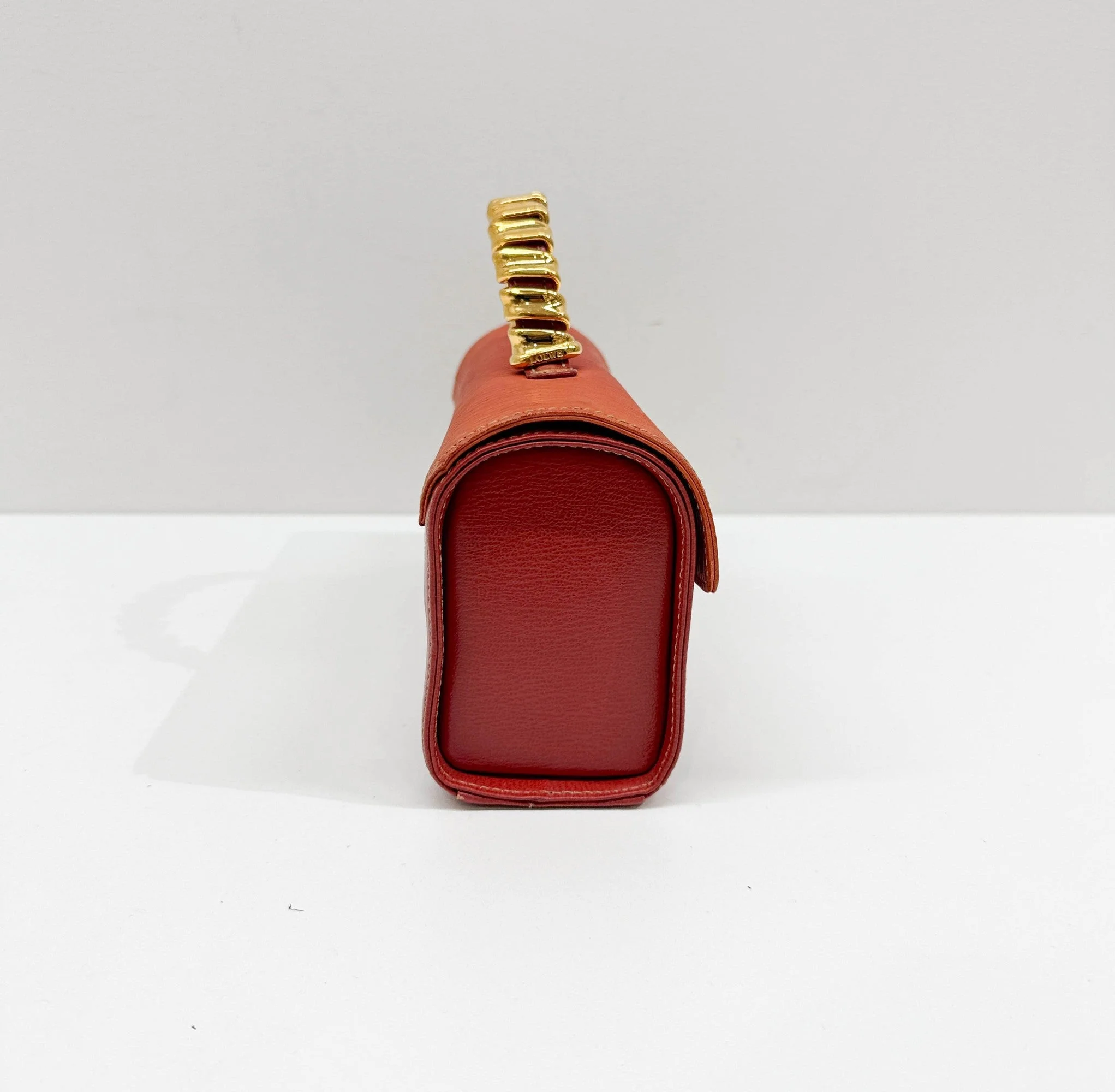 Velazquez Orange Leather Hand Bag - Image 6