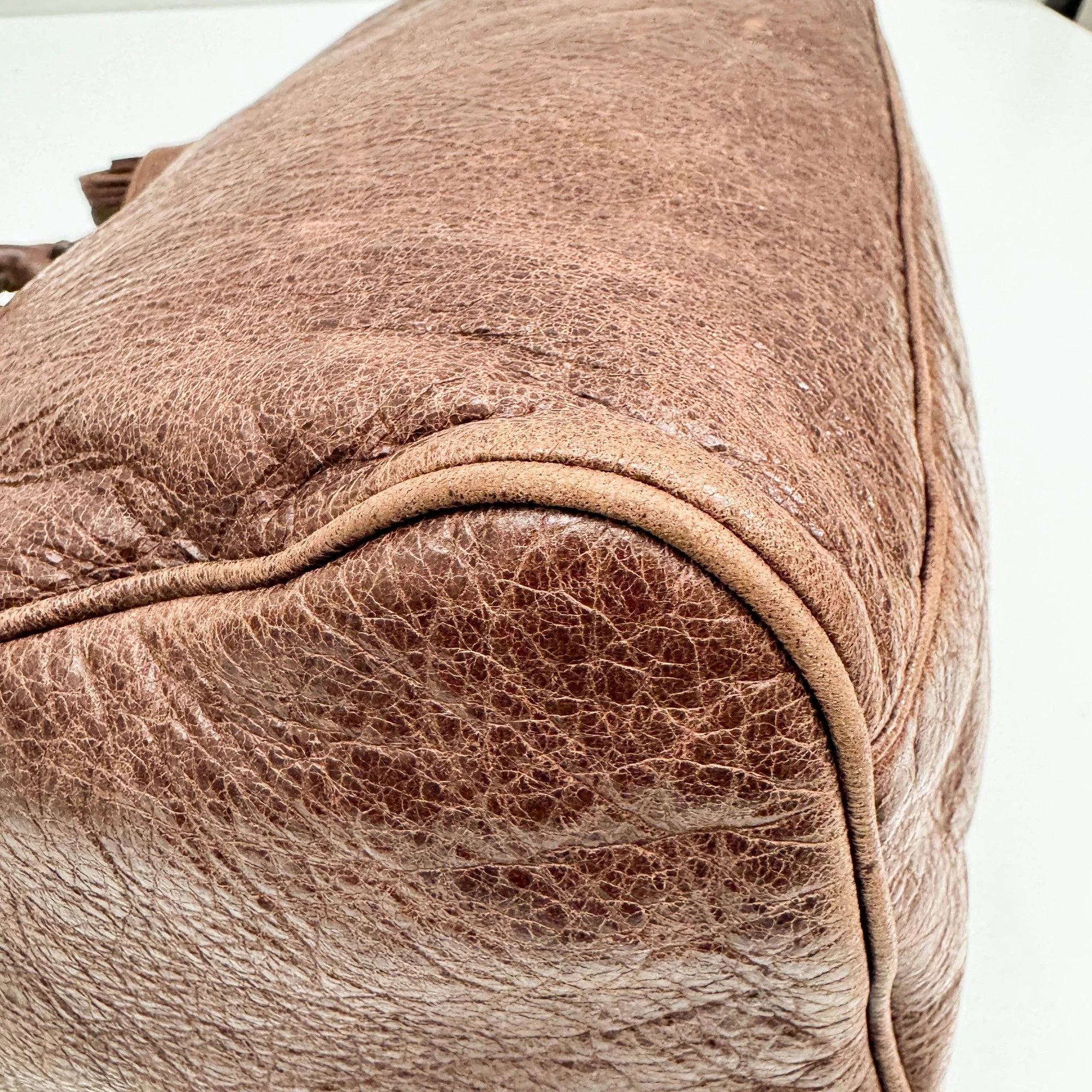 Velo Brown Leather Two Way Bag - Image 11
