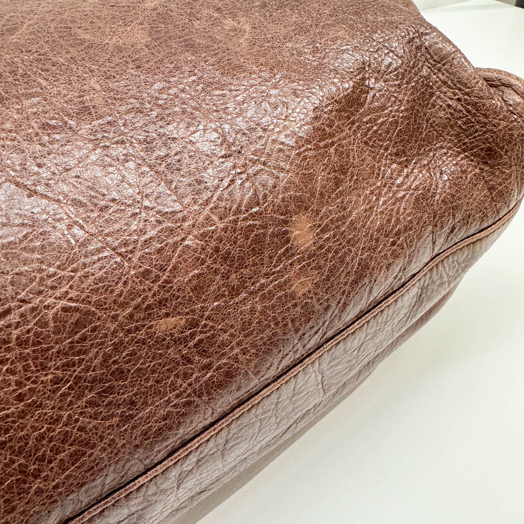 Velo Brown Leather Two Way Bag - Image 13