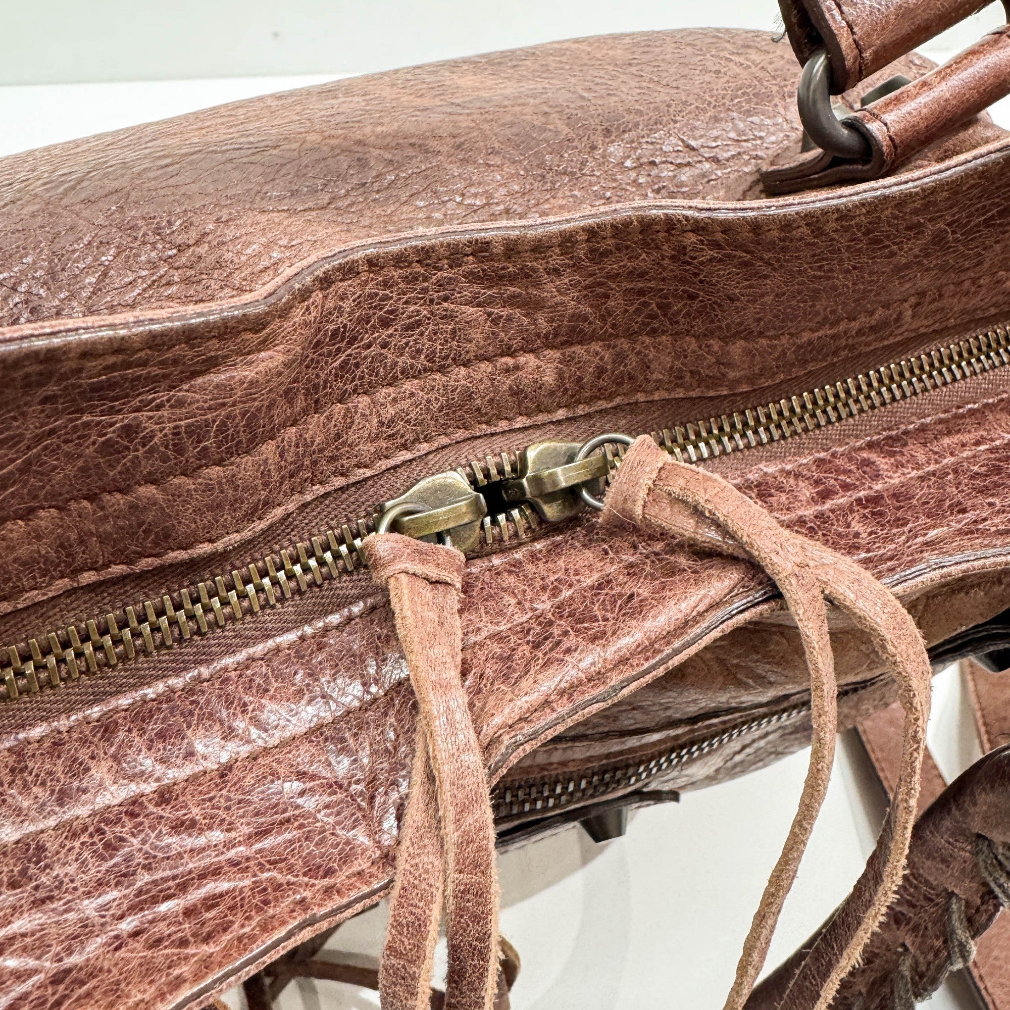 Velo Brown Leather Two Way Bag - Image 17