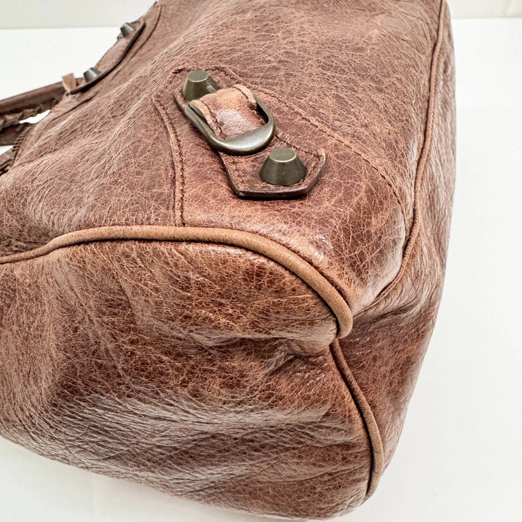 Velo Brown Leather Two Way Bag - Image 9