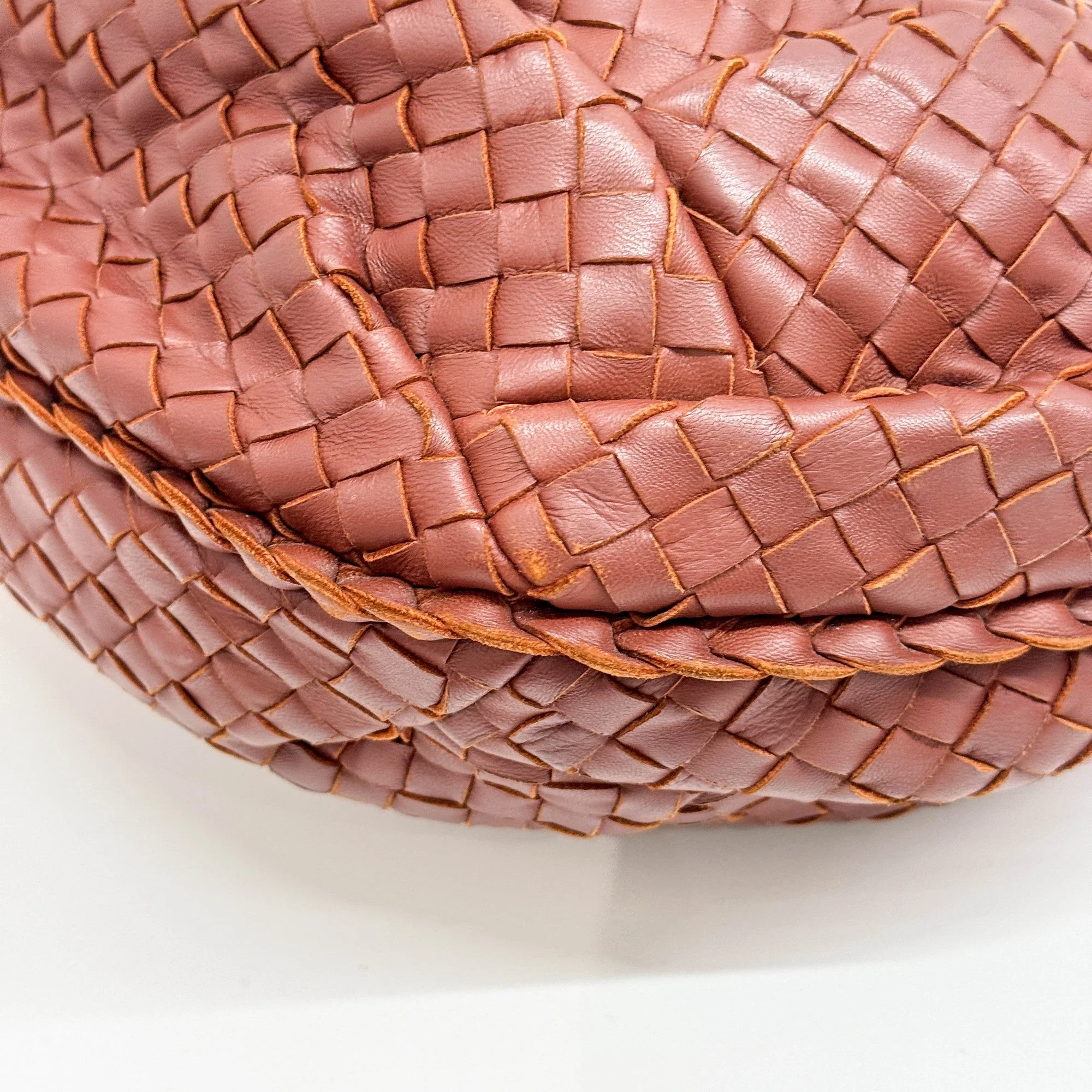 Veneta Intrecciato Brown Leather Shoulder Bag - Image 10