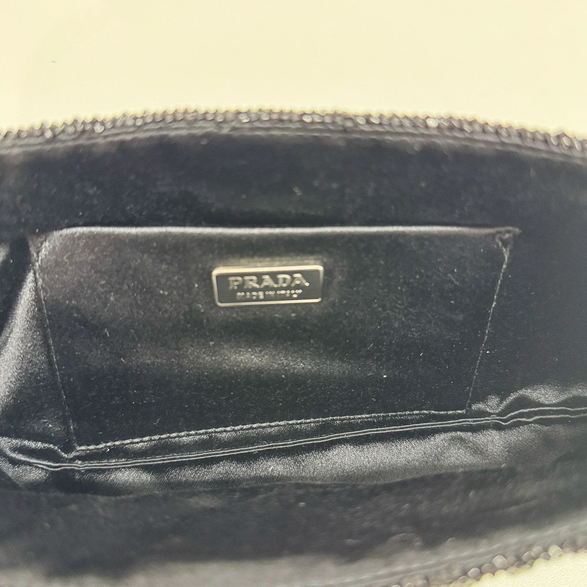 Vintage Beaded Black Satin Shoulder Bag - Image 13