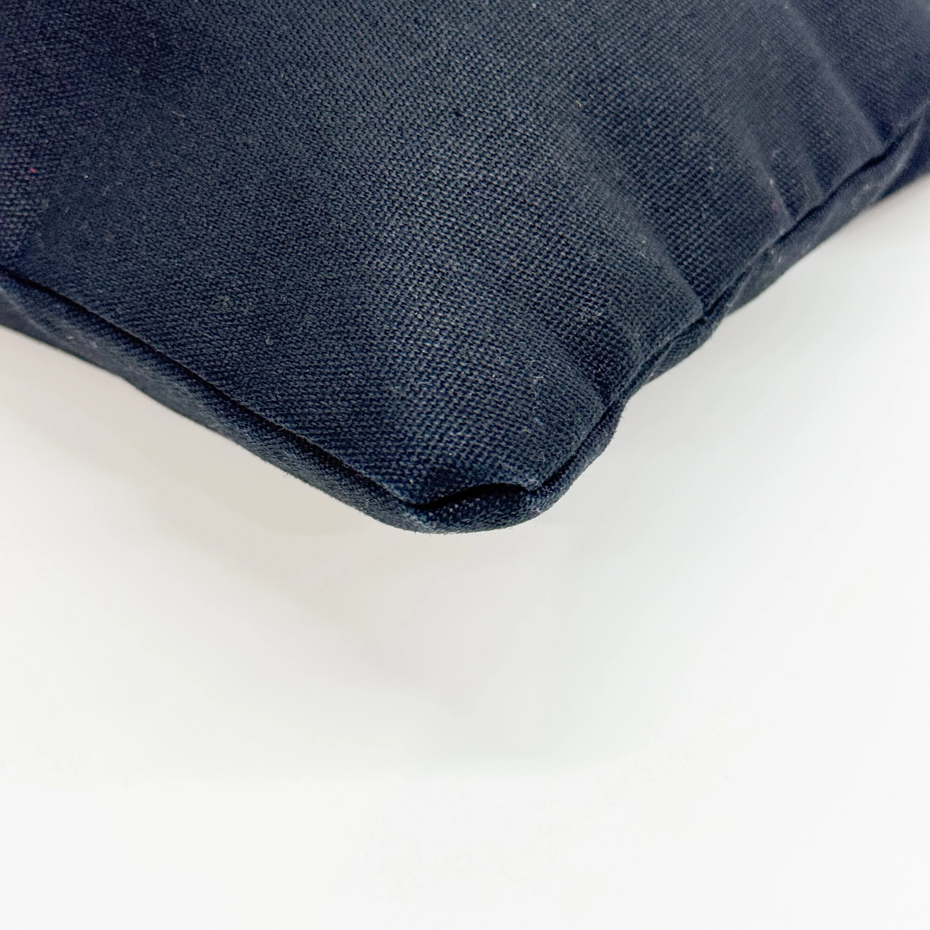 Vintage Black Canvas Shoulder Bag - Image 9