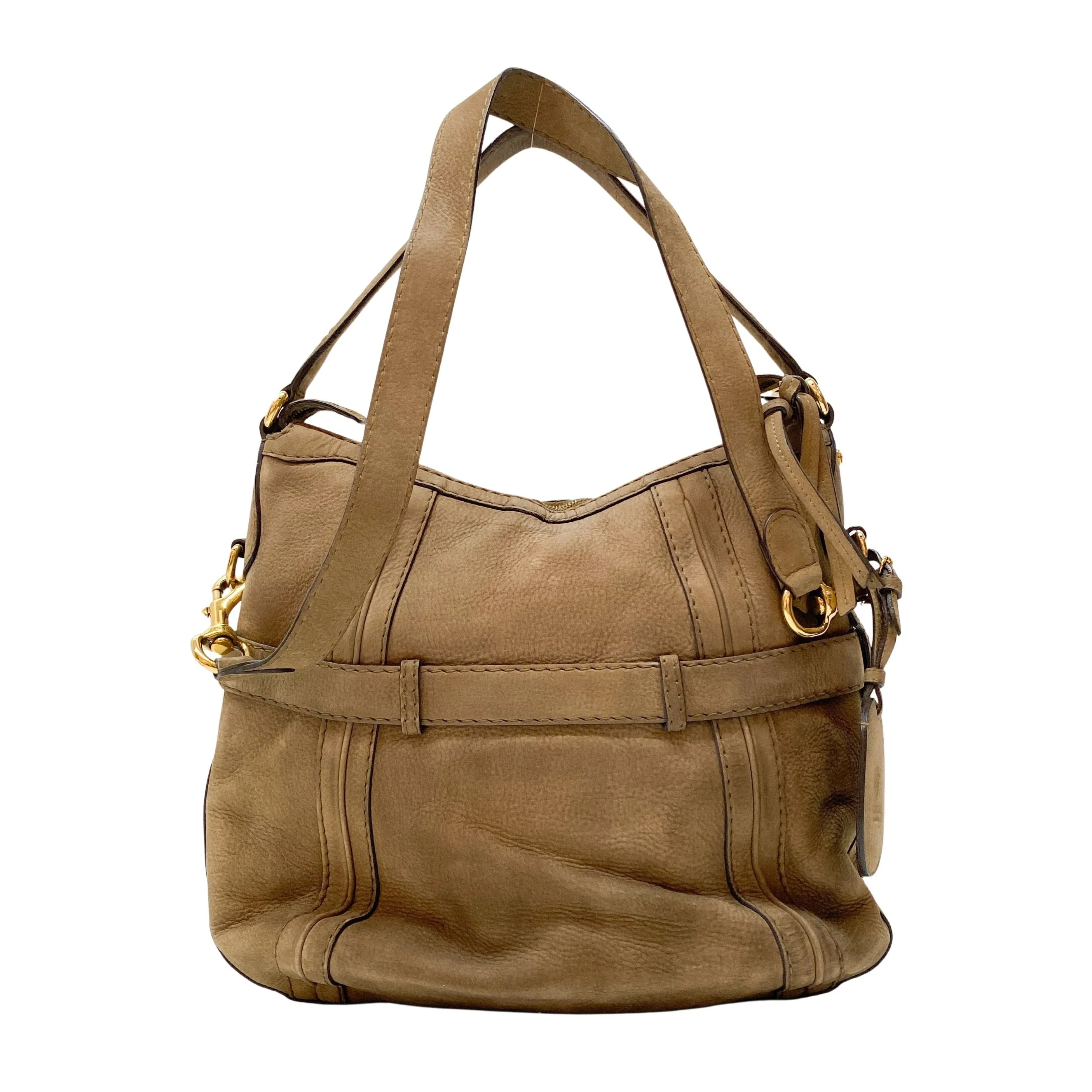 Vintage Brown Leather Shoulder Bag - Image 2