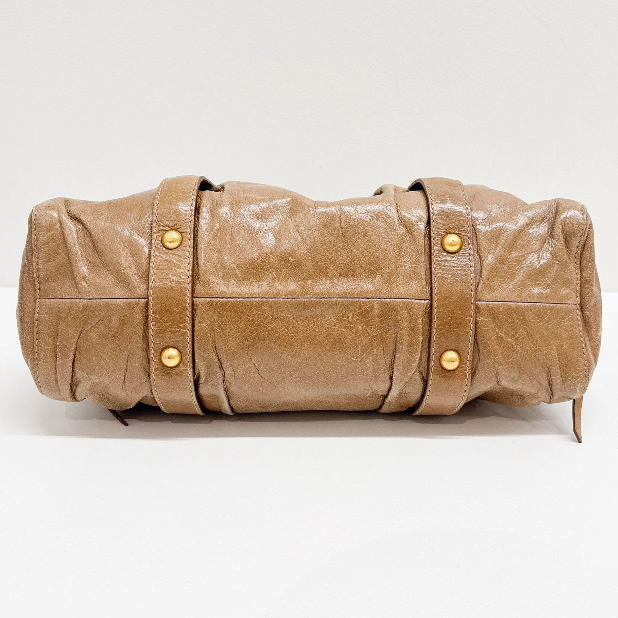 Vitello Brown Leather Two Way Bag - Image 8
