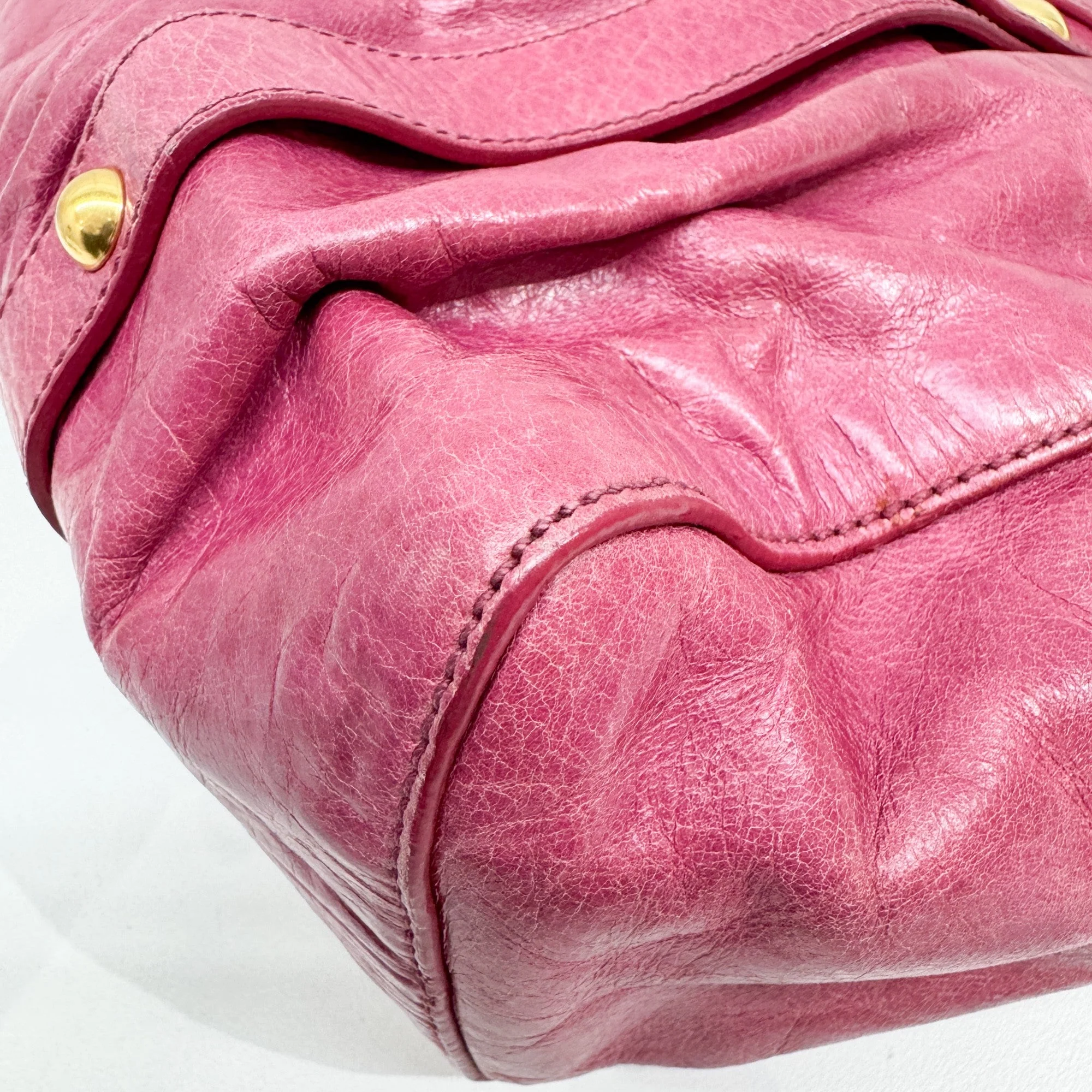Vitello Fuchsia Pink Two Way Bag - Image 12