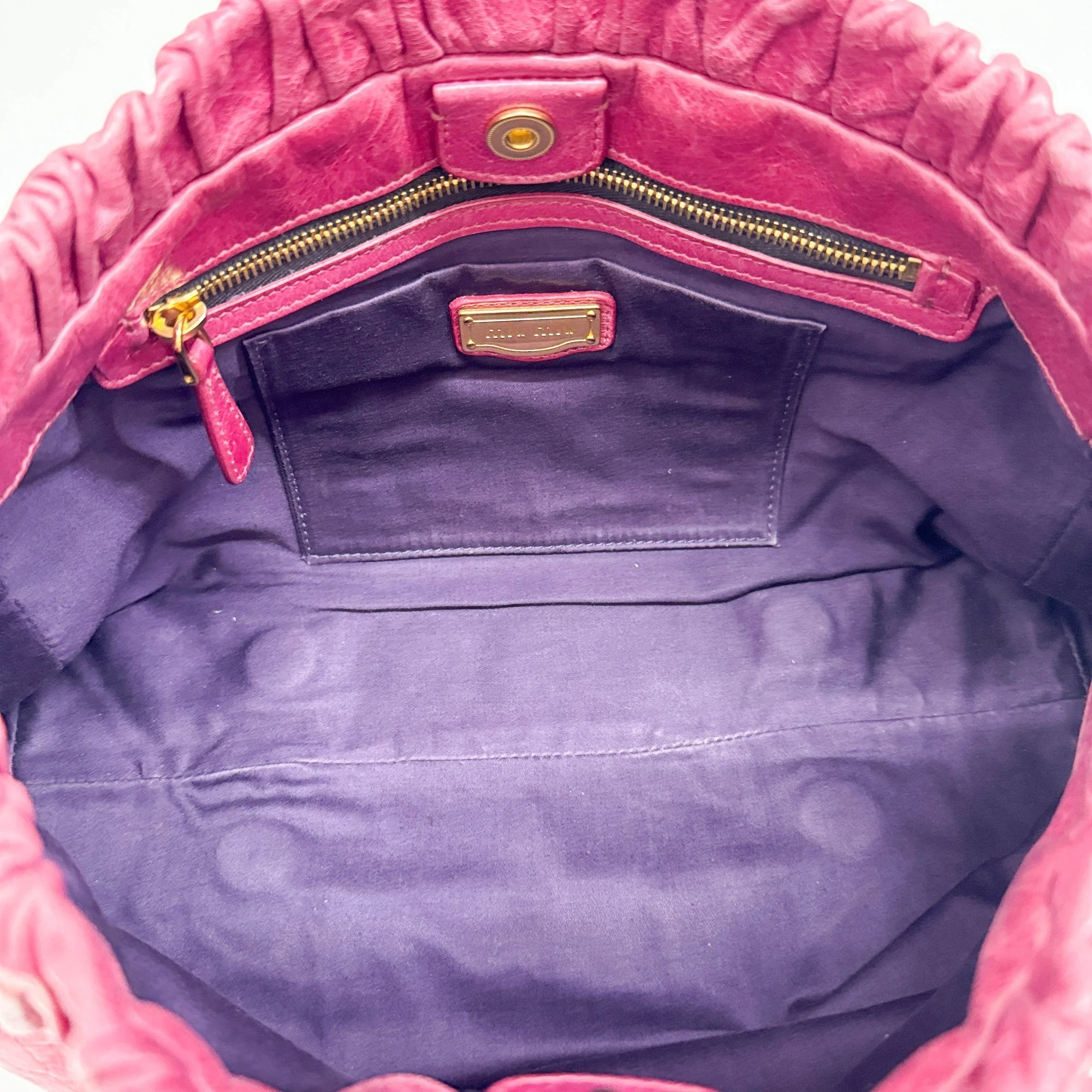Vitello Pomegranate Pink Leather Two Way Bag - Image 14