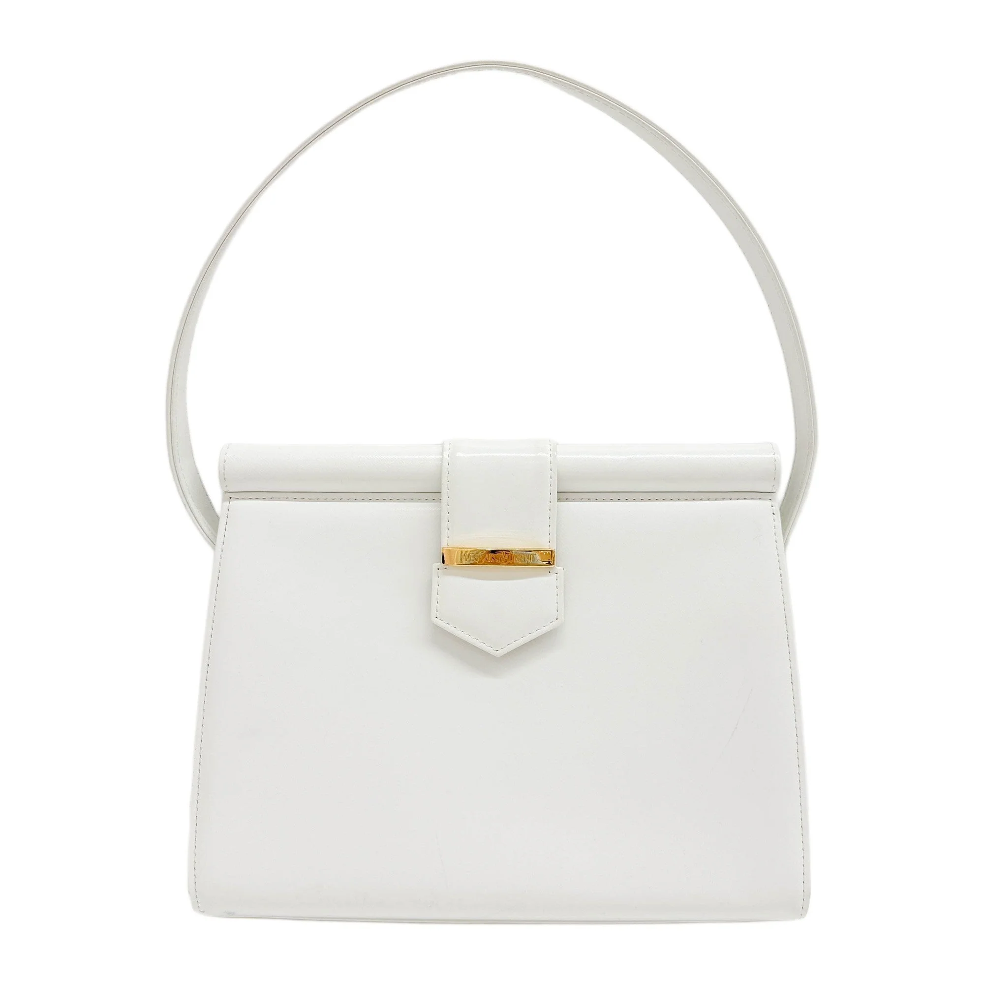 White Leather Shoulder Bag