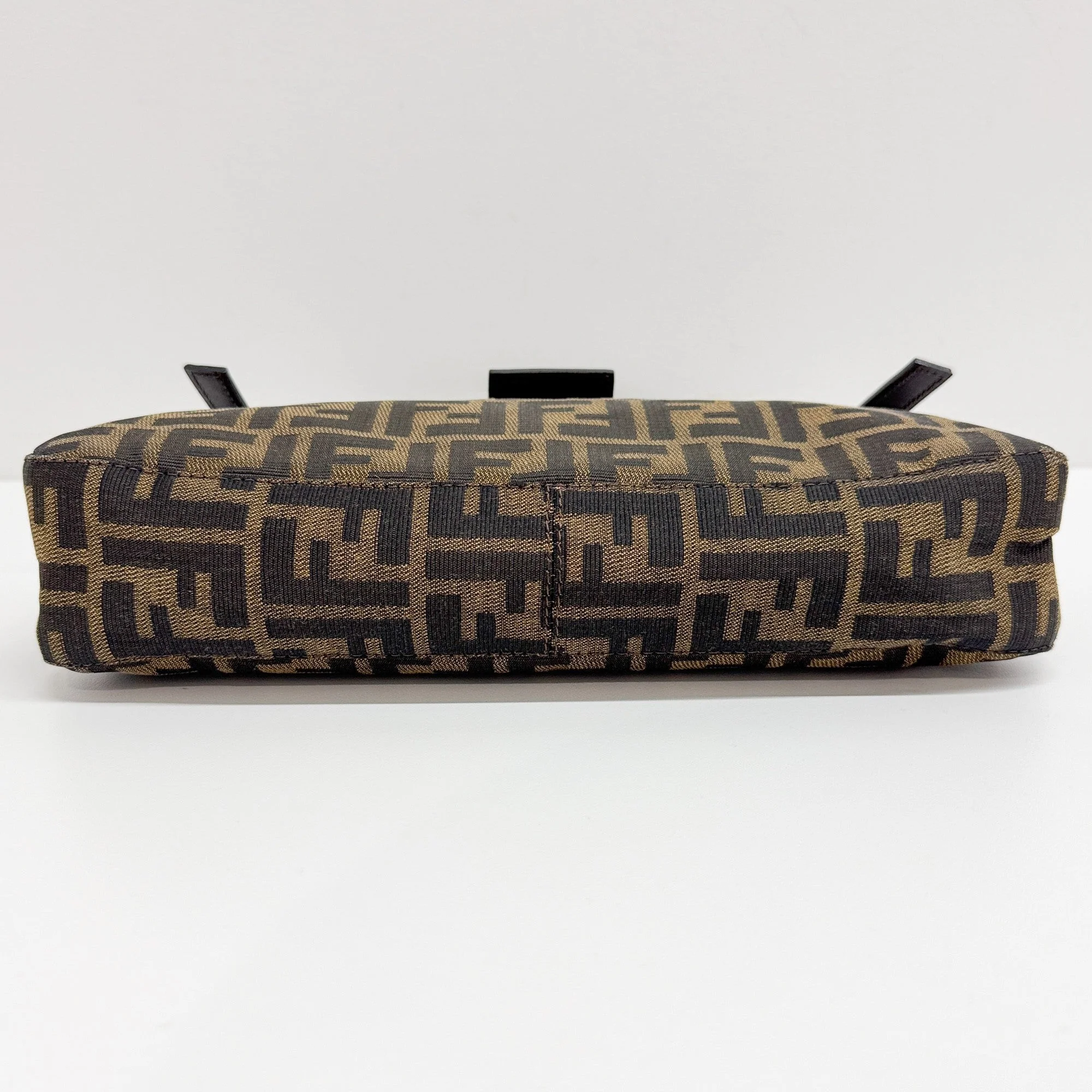 Zucca Brown Canvas Shoulder Bag - Image 7